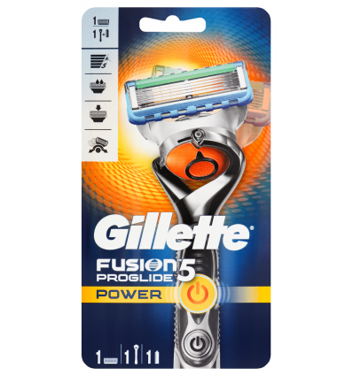 Бритва Gillette FusionProGlide Power касета+батарейка 1шт