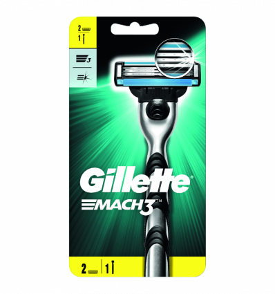 Бритва Gillette Mach 3 зі змінною касетою 1шт+1шт
