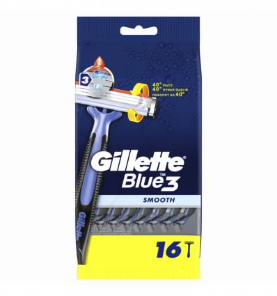 Бритва Gillette Blue3 Smooth одноразова 16шт