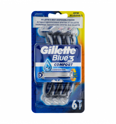 Бритва Gillette Blue 3 Comfort одноразовая 6шт