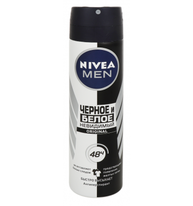 Антиперспирант Nivea Men Невидимый д/черного и белого 150мл