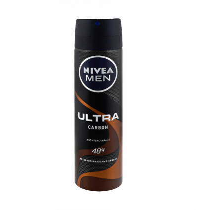 Антиперспирант 48ч антибактериальный Ultra Carbon Nivea Men 150мл