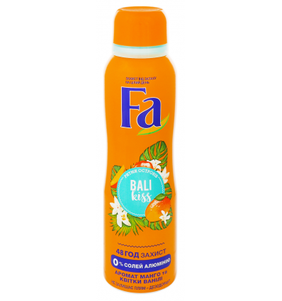 Дезодорант Fa Bali Kiss аромат манго и цветов ванили 150мл