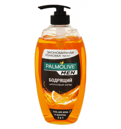 Гель для душа+шампунь Palmolive Men 2в1 Цитрусов заряд 750мл