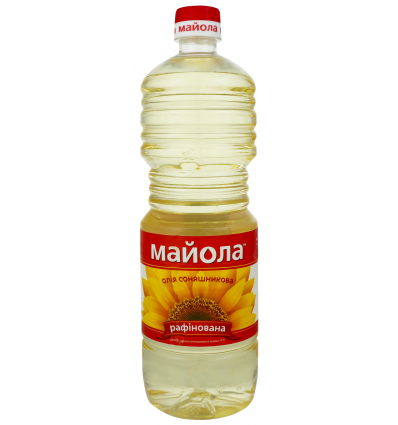 Масло Майола подсолнечное рафинированное дезодорированное 0,85л