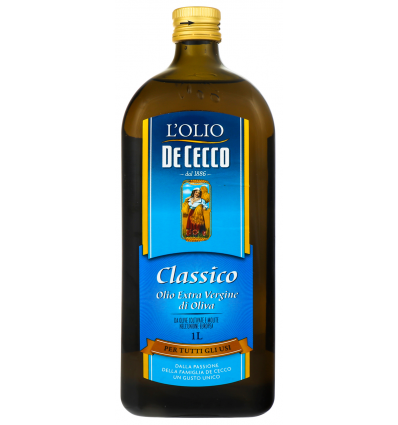 Масло оливковое De Cecco Extra Vergine Classico нераф первого холодного отжима 1л