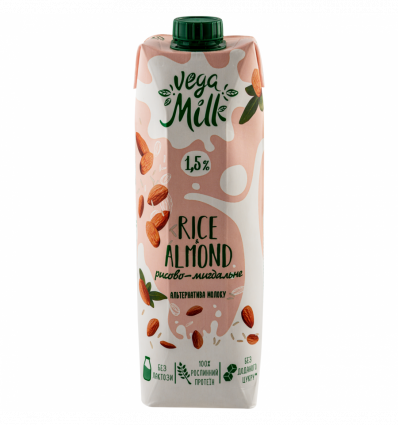 Напиток рисово-миндальный Vega Milk ультрапаст 1,5% 950мл