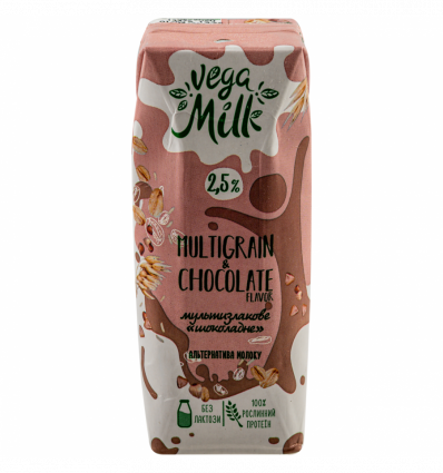 Напиток мультизлаковый Vega Milk Шоколадный 2,5% 250мл