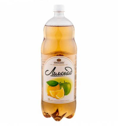 Напій Оболонь Лимонад зі смаком лимона та яблука сильногазований 2л