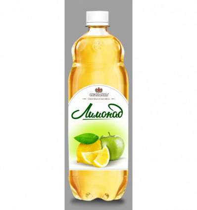 Напій Оболонь Лимонад зі смаком лимона та яблука сильногазований 1л