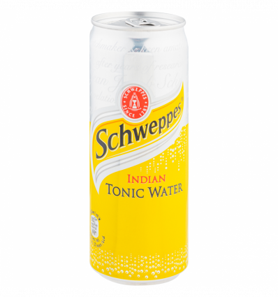 Напій Schweppes Indian Tonic Water безалкогольний сильногазований 0.33л бляшана банка