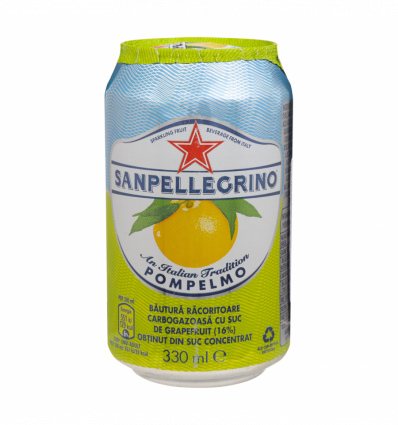 Напій безалкогольний Sanpellegrino Pompelmo 0,33л бляшана банка