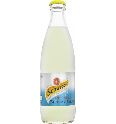 Напиток Schweppes Bitter Lemon безалкогольный сильногазированный 250мл*12 стекло