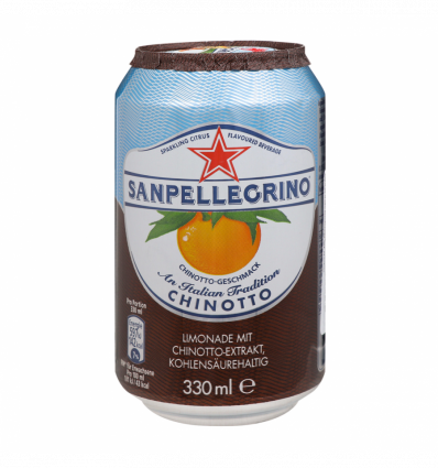 Напій безалкогольний Sanpellegrino Chinotto 0,33л бляшана банка