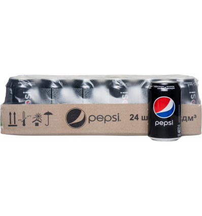 Напій Pepsi Black безалкогольний сильногазований 0,33л бляшана банка*24