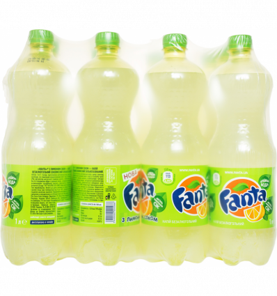 Напиток Fanta Лимон безалкогольный сильногазированный 1л*12