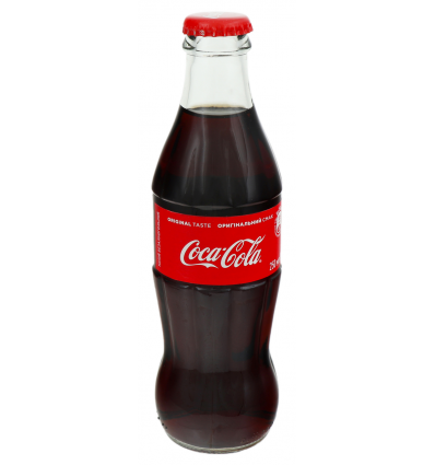 Напій Coca-Cola безалкогольний сильногазований скло 250мл