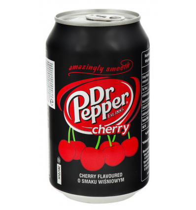 Напій Dr Pepper Cherry безалкогольний бляшана банка 330мл