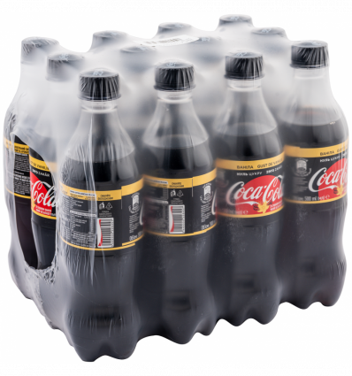 Напиток Coca-Cola Zero Ванила безалкогольный сильногазированный 500мл*12