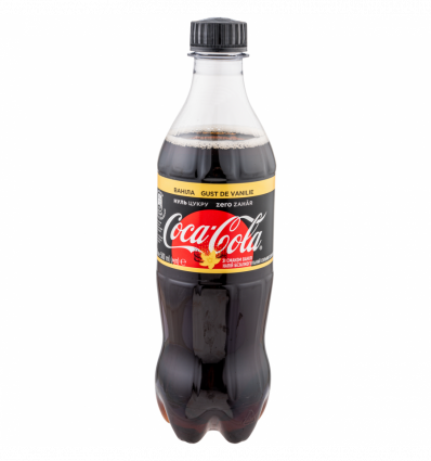 Напиток Coca-Cola Zero Ванила безалкогольный сильногазированный 500мл