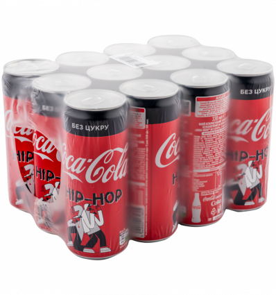 Напиток Coca-Cola Zero безалкогольный сильногазированный жестяная банка 12х330мл