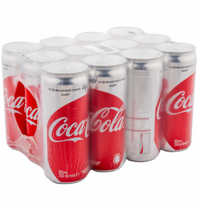 Напиток Coca-Cola Light безалкогольный сильногазированный 330мл