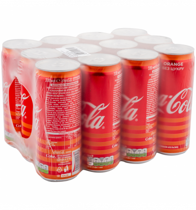 Напиток Coca-Cola Orange безалкогольный сильногазированный жестяная банка 330мл
