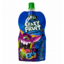 Десерт фруктовый Jaffa Crazy Fruit Смузи-пюре из бананов яблок черники и клубники перетертых со злак