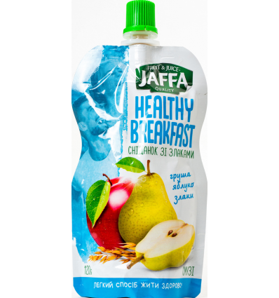 Смузі Jaffa Healthy Breakfast з груш та яблук перетертих зі злаками 120г