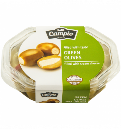 Оливки Campio зелені з сиром 250г