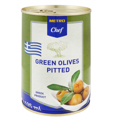 Оливки Metro Chef зелені без кісточки 425мл