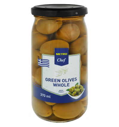 Оливки Metro Chef зелені з кісточкою 370мл