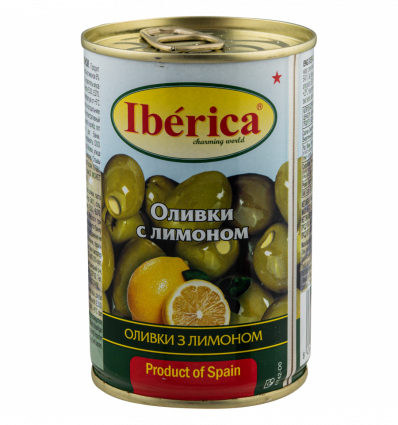 Оливки Iberica з лимоном 300г