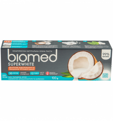 Зубная паста Superwhite Biomed 100г