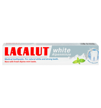 Зубна паста Lacalut White Альпійська м`ята 75мл