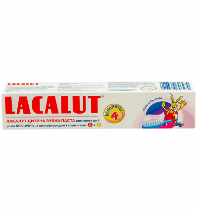 Зубная паста Lacalut детская до 4 лет без сахара 50мл