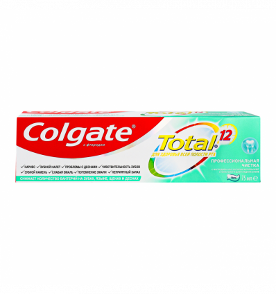 Зубна паста Colgate Total 12 Професійне чищення гель 75мл