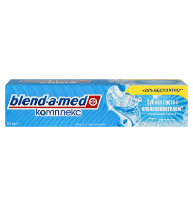 Зубная паста Blend-a-med 2в1 Комплекс 7 с ополаскивателем 125мл