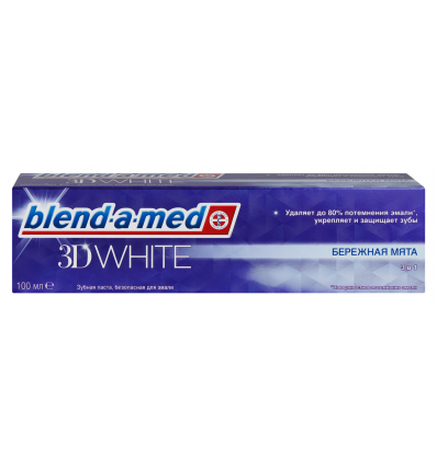 Зубна паста Blend-a-med 3D White Дбайлива М`ята 100мл