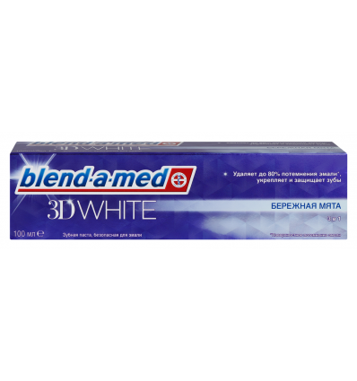 Зубная паста Blend-a-med 3D White Бережная Мята 100мл
