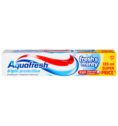 Паста зубная Aquafresh Освежающая-мята 125мл