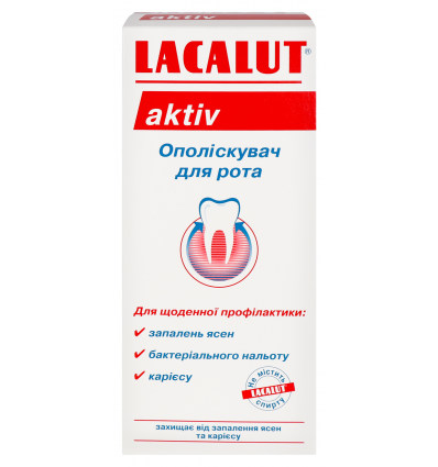 Ополіскувач для ротової порожнини Lacalut Aktiv 300мл