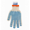 Рукавички білі з ПВХ крапкою, 3 нитки, BuroClean ECO ( 10200350 )