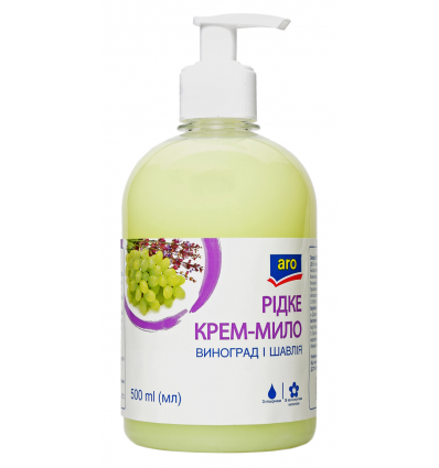 Крем-мило Aro Виноград та шавлія рідке з дозатором 500мл