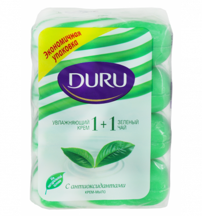 Мило туалетне Duru Soft Sensat Зелений чай 90г*4шт 360г