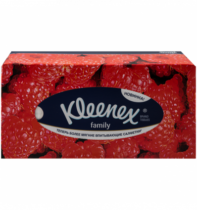 Серветки Kleenex Family універсальні 2 шари білі 150шт