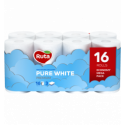 Туалетний папір Ruta Pure white premium тришаровий, 16 рул