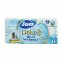 Туалетная бумага Zewa Deluxe Aqua Tube Delicate Care трехслойная, 8 рул