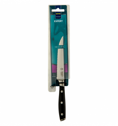 Нож Metro Professional универсальний зубчатый 130мм