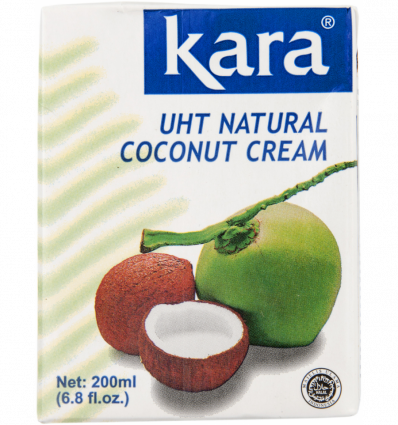 Вершки Kara кокосові ультрапастеризовані 24% 200мл